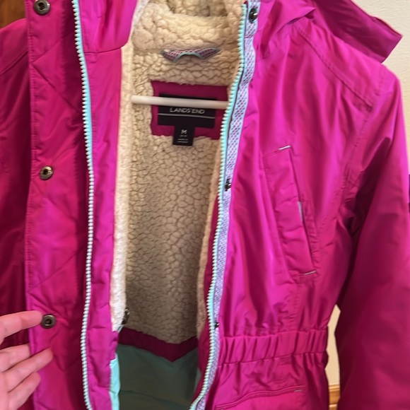 Girls Lands’ End winter jacket size 10/12 - Picture 2 of 4